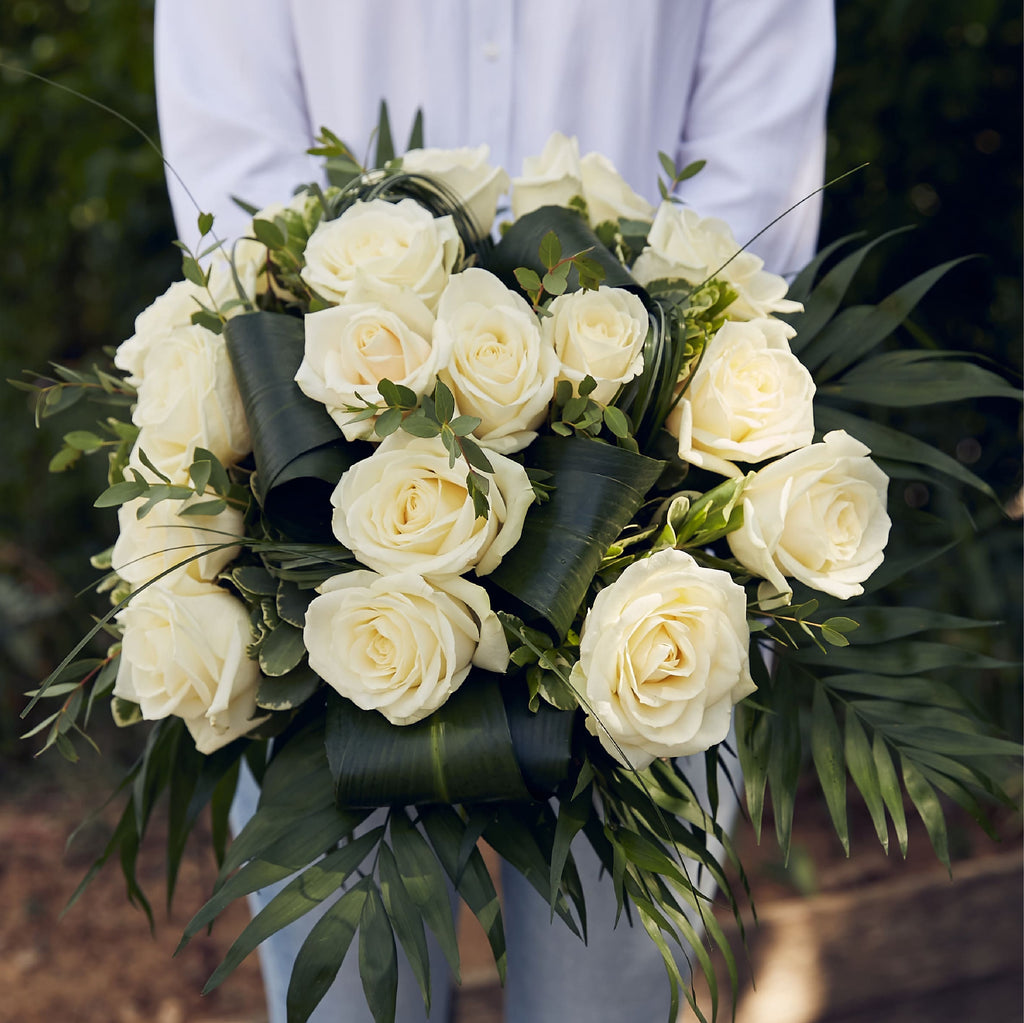 Bouquet de Roses Blanches livraison Paris