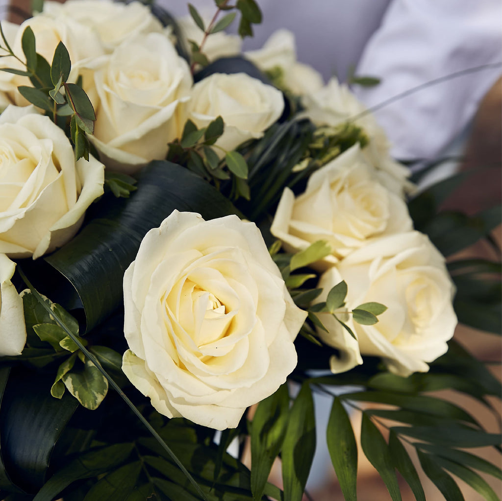 Bouquet de Roses Blanches livraison Paris