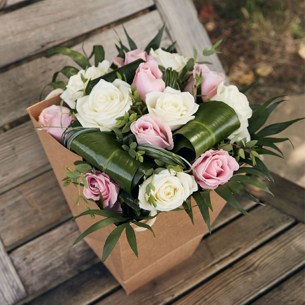 Bouquet de Roses et son Sac livraison Paris